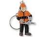 Stihl Waldarbeiter mit Säge Figur Schlüsselanhänger
