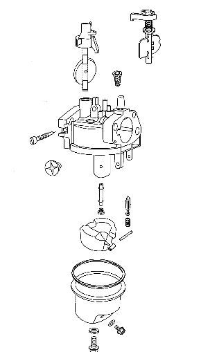 Vergaser Efco Emak K40 - K50 Motor