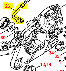 Ölsaugleitung Stihl MS261, MS261C