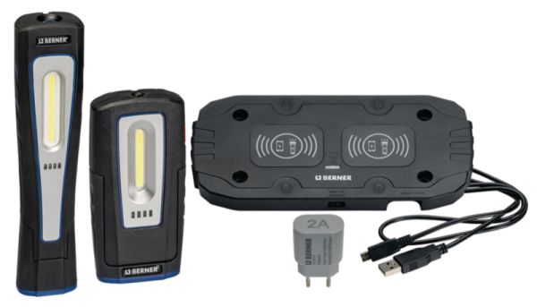 LED Arbeitslampe Berner Paket Doppel-Ladepad, Pocket DeLux Wireless und Pocket X-Lux Wireless